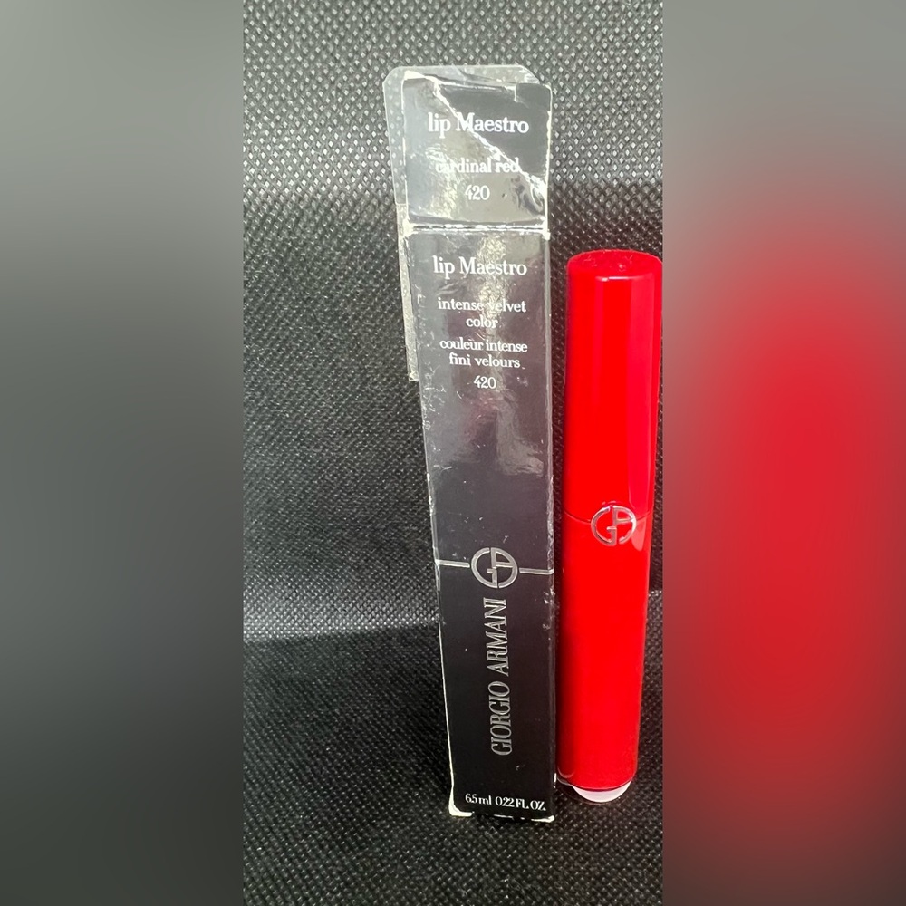 Giorgio Armani Lip Maestro Intense Velvet Color 0.22oz / 6.5ml cardinal red 420